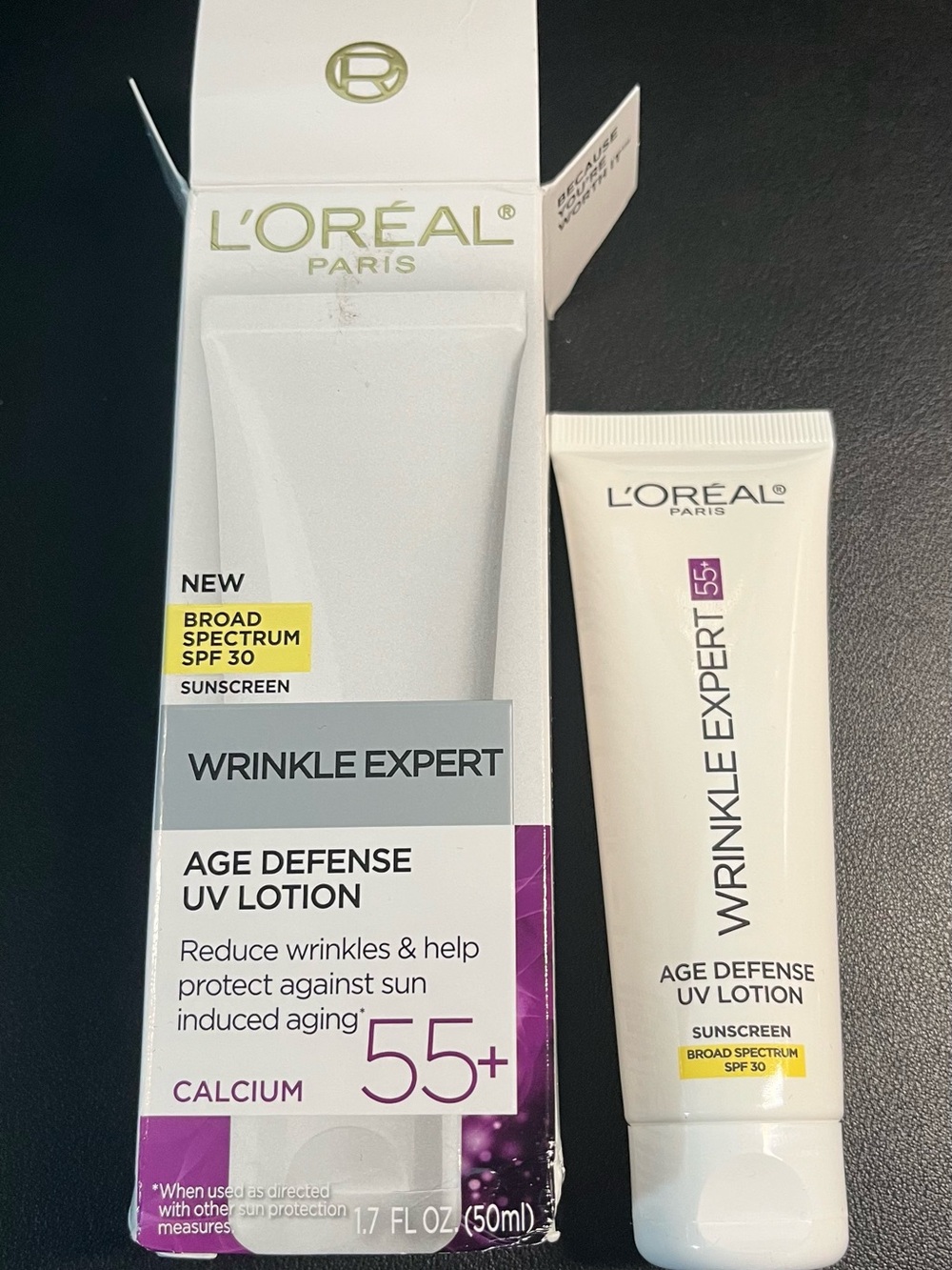 L’Oreal Wrinkle Expert 55+ Age Defense UV Lotion - SPF 30
